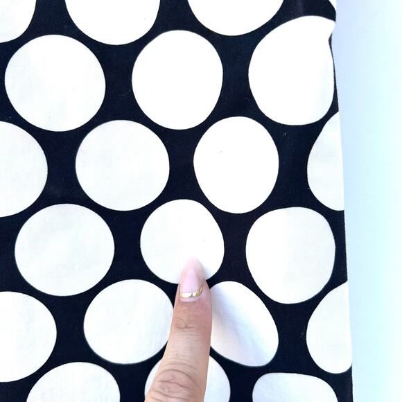 Dries Van Noten Polka Dot Bell Sleeve Mod Dress Black White 38 Cotton 6 - Picture 11 of 12